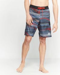 Adidas Red Transit Contrast Pattern Board Shorts for men