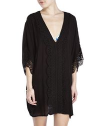 Spiaggia Dolce Metallic Deep V-Neck Caftan