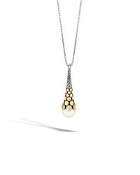 John Hardy | Metallic Dot Long Drop Pendant | Lyst