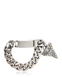 Givenchy | Metallic Embellished Shark Tooth Bracelet for Men | Lyst