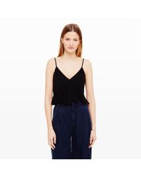 Club Monaco | Black Kendyl Crop Top | Lyst