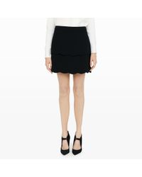 Club Monaco | Black Donah Scalloped Skirt | Lyst