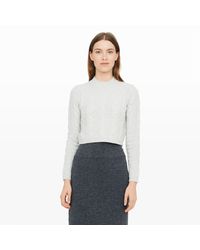 Club Monaco | Gray Alexios Cable-knit Sweater | Lyst