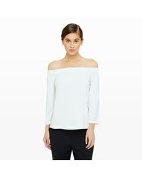 Club Monaco | White Yandel Off-the-shoulder Top | Lyst