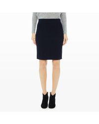 Club Monaco | Blue Sillette Cable Sweater Skirt | Lyst