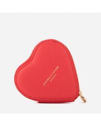 Aspinal Red Women's Heart Coin Purse