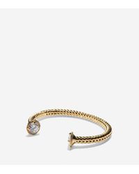 Cole Haan - Metallic Brilliant Cubic Zirconia Swarovski Statement Cuff - Lyst