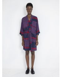Rodebjer - Blue Lulu Panel Dress Navy And Wine - Lyst