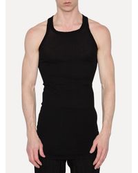 DRKSHDW by Rick Owens - Black Rib Tank for Men - Lyst