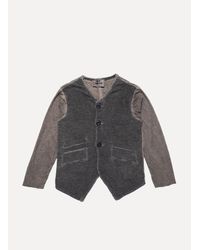 Lost & Found - Black Ss Button Front Jacket for Men - Lyst
