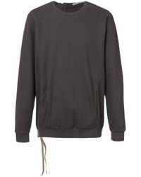 The Viridi-anne - Gray Back Zip Pullover for Men - Lyst