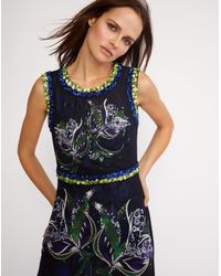 Cynthia Rowley Black Embellished Mesh Beaded Dress