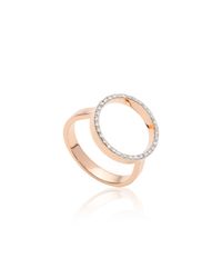 Monica Vinader | Pink Naida Circle Open Ring | Lyst