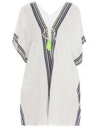 Cool Change | White Nalu Border Positano Tunic | Lyst
