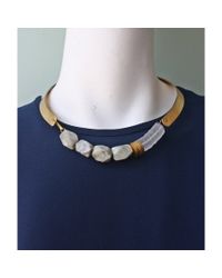 Maslo Jewelry | Metallic Bandero Necklace | Lyst
