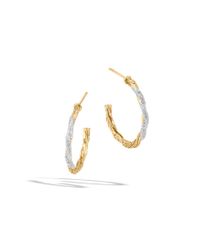 John Hardy | Metallic Classic Chain Small Hoop Earrings | Lyst