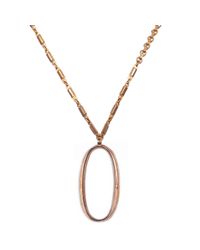 Lulu Frost | Metallic Plaza Letter O Necklace | Lyst