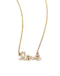 Sydney Evan | Metallic Diamond & 14k Yellow Gold Small Love Necklace | Lyst