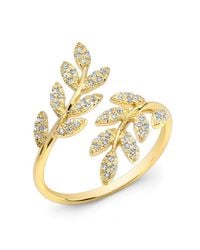Anne Sisteron | Metallic 14kt Yellow Gold Diamond Branch Ring | Lyst