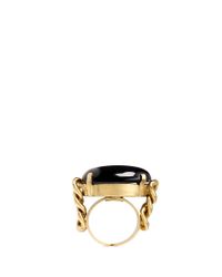 Ela Stone | Black 'jane' Curb Chain Onyx Ring | Lyst