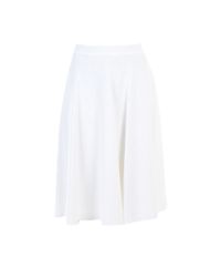 Givenchy | White Cotton Pleated Skirt | Lyst