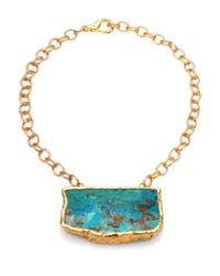 Nest | Blue Chrysocolla Pendant Necklace | Lyst