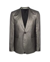 Paul Smith | Men's Metallic Silver Linen Blazer for Men | Lyst