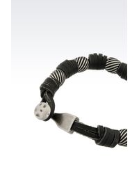 Emporio Armani | Black Bracelet for Men | Lyst