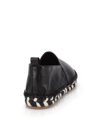 Proenza Schouler | Black Lambskin Leather Espadrilles | Lyst