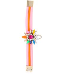 Shourouk Pink Tube Bracelet
