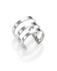 Jennifer Zeuner | Metallic Yvette Sterling Silver Three-band Ring | Lyst