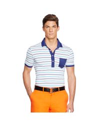 Ralph Lauren | Blue Slim-fit Polo Shirt for Men | Lyst