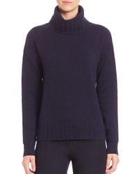 Theory | Blue Lanola Cashmere Turtleneck | Lyst