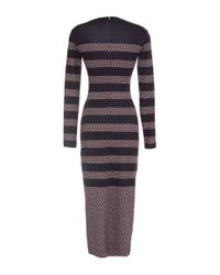 Mother Of Pearl | Blue Vera Star-stripe Knit Sheath Dress | Lyst