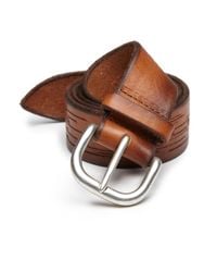 Orciani | Brown Textured Leather Belt for Men | Lyst