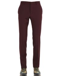 Valentino | Red 18.5cm Super 120's Wool Twill Pants for Men | Lyst