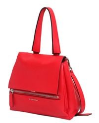 Givenchy | Red Small Pandora Pure Waxed Leather Bag | Lyst
