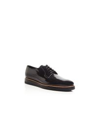 VINCE | Black Dylan High Shine Oxfords for Men | Lyst