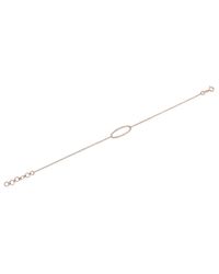 Anne Sisteron - Pink 14kt Rose Gold Diamond Oval Bracelet - Lyst