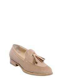 Max Mara | Natural Ponyskin & Leather Loafers With Tassels | Lyst