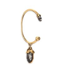 Alexander McQueen | Metallic Mourning Flower Single Ear Cuff | Lyst