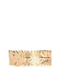 Philippe Audibert | Metallic Palm Leaf Open Cuff | Lyst