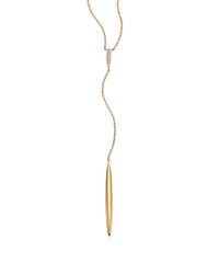 Michael Kors | Metallic Matchstick Pave Y Necklace/goldtone | Lyst