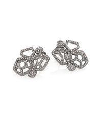 Adriana Orsini | Metallic Roxy Cluster Stud Earrings | Lyst