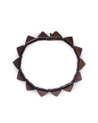 Eddie Borgo | Brown Pyramid Bracelet for Men | Lyst