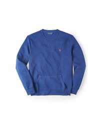 Ralph Lauren | Blue Cotton-blend-fleece Sweatshirt for Men | Lyst