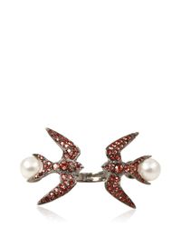 Schield Black Swallow Ring