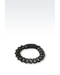 Emporio Armani | Black Bracelet | Lyst