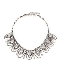 DANNIJO | Metallic Yves Crystal Draped Collar Necklace | Lyst
