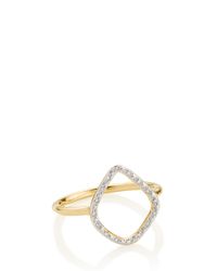 Monica Vinader | Metallic Riva Hoop Ring | Lyst